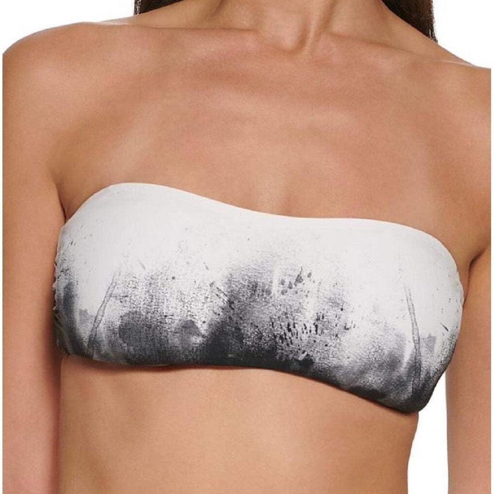 Calvin Klein Womens Printed Lined Bikini Swim top White S - Picture 6 of 9